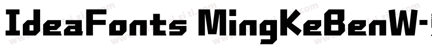 IdeaFonts MingKeBenW字体转换